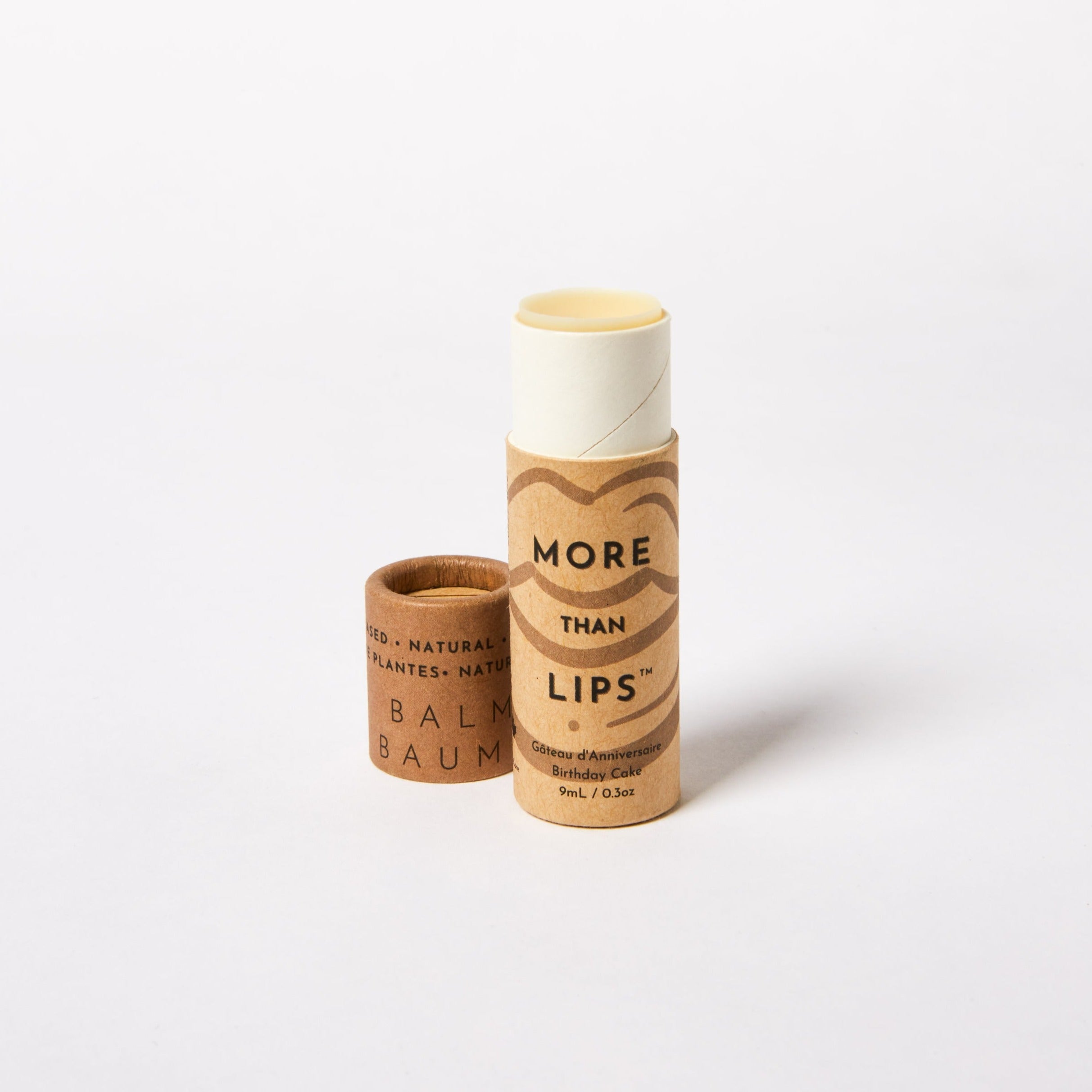 Vegan sustainable eco-friendly lip balm hand-poured in Toronto Canada woman owned business - Birthday Cake flavour