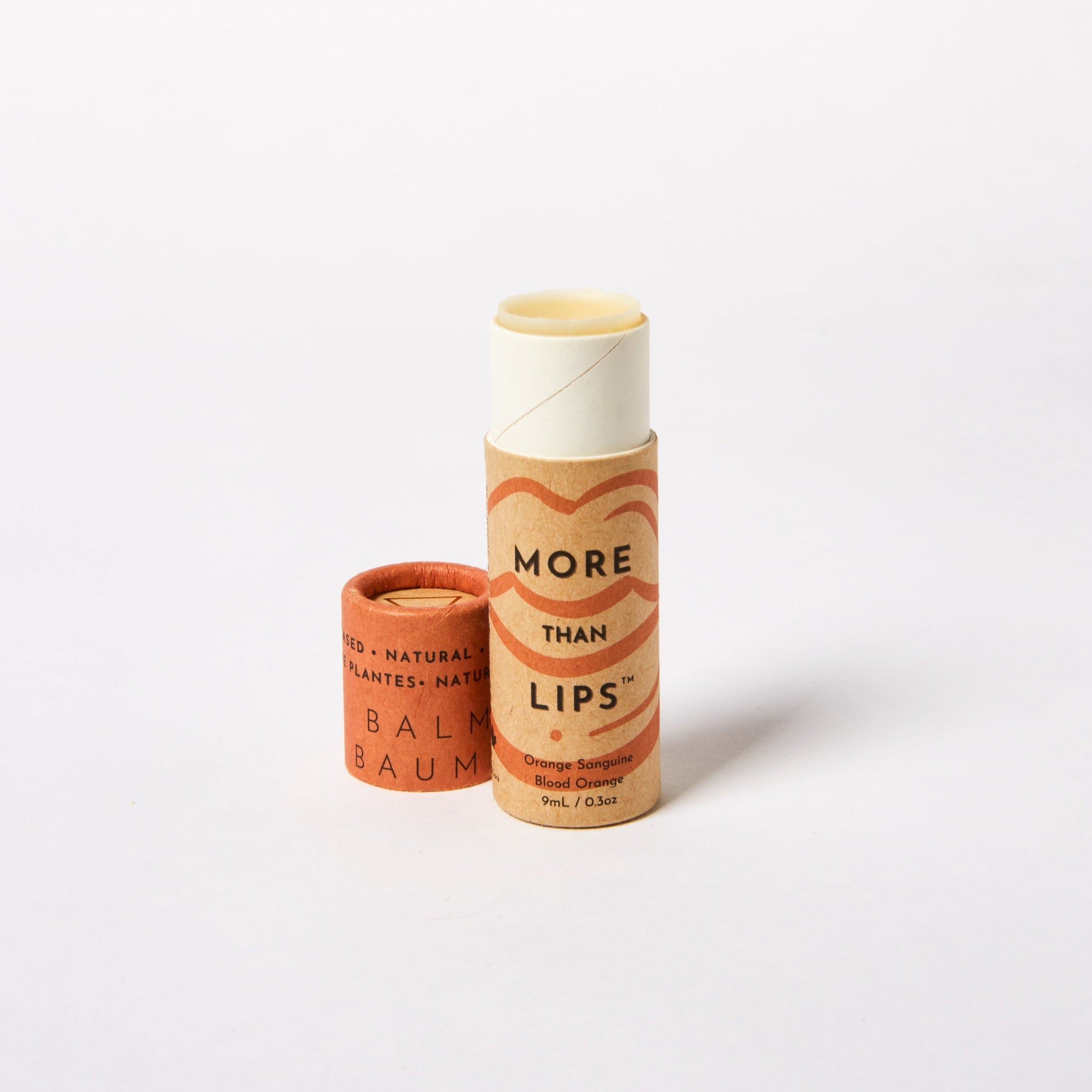 Vegan sustainable eco-friendly lip balm hand-poured in Toronto Canada woman owned business - Blood orange flavour